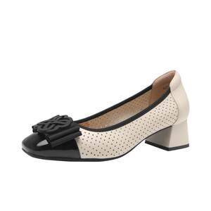 
Qianbaidu women's shoes autumn new fashion shoes lightweight mojito high heels breathable thick heels for commuting