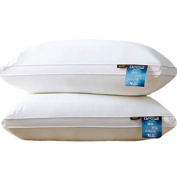 Violet washed cotton cervical vertebra support sleep pillow