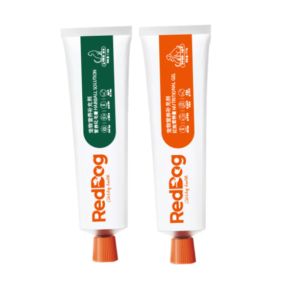 [2 packs] Red Dog-Eating Hair Cream Nutrition Paste for Cats Spitting Hair Balls Warm and Gastrointestinal Nutritional Nutrition
