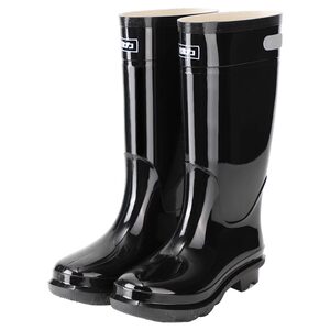 Pull-back rain boots thickened men's winter warm water boots construction site kitchen waterproof rubber shoes mid-high velvet rain boots women