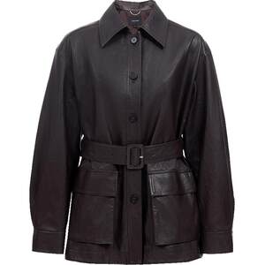 
Vero Moda leather coat windbreaker 2026 spring new PU imitation leather mid-length style can be waisted 326109001