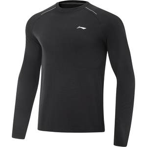 
Li Ning long-sleeved T-shirt men's 2025 new autumn fitness base clothes outdoor hiking jogging top sportswear