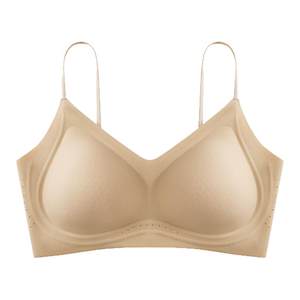 
Yu Yizi seamless underwear women's small breast push-up liquid foundation underwear invisible skin spaghetti straps bra beautiful back bra