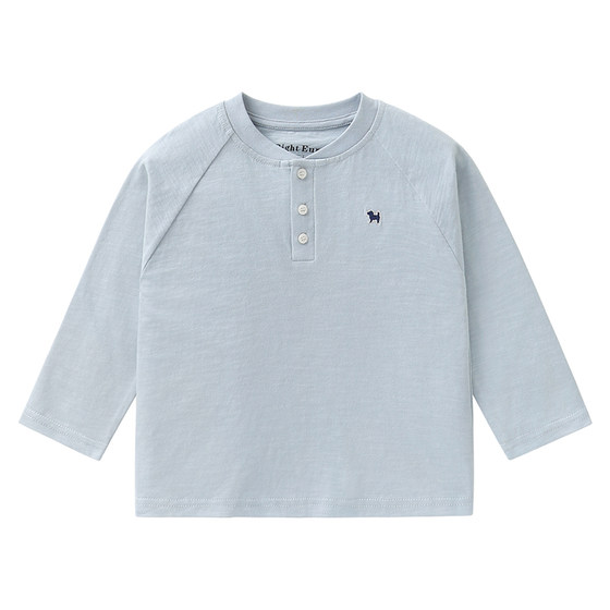 
Youou children's clothing boys' pure cotton base layer half-button T-shirt long-sleeved spring clothing 2026 new children's baby inner wear