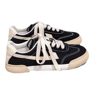 
Hui Li official flagship store De Xun shoes women's spring 2026 new couple style sneakers black canvas shoes women's shoes