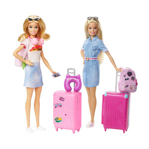 
Barbie Doll Barbie Toy Set on Travel Girls Birthday Gift Children's House