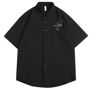 Men's new Chinese style shirt men's national style men's clothing 2026 new short-sleeved tops engagement clothes coats shirts summer