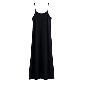 Black Dress 2026 Popular Women's Suspender New Light Luxury Women's Vest Skirt Large Size Modal Long Skirt