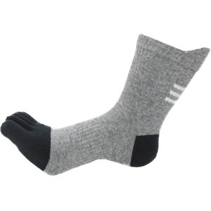 
Lan Zixin five-finger socks men's autumn and winter cotton socks mid-tube anti-odor split toe thickened short-tube boat socks antibacterial