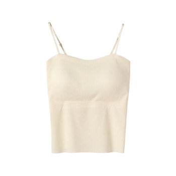 Stretch back underwear with chest pads and chest integrated
