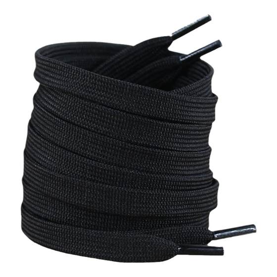 Black laces flat leather shoe lace men's extended sneakers basketball shoes canvas, canvas, shelter shelter shoe laces women's models

