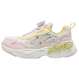 
Xtep children's shoes for autumn new style young children's rotating buckle casual shoes children's sports shoes for girls soft sole dense mesh shoes