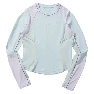 
Monterest Instant Shanye Outdoor 5A Antibacterial Color Blocking Shirt Slim Slim Sport Long Sleeve T-shirt Women