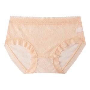 
Lace underwear for girls 2025 new mid-waist modal antibacterial crotch summer thin sexy women's shorts