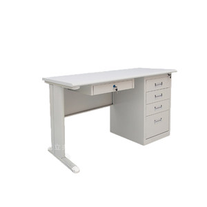 
Steel iron computer desk employee office desk chair 1.2 meters 1.4 meters 1.6 meters financial table with drawers and lock table