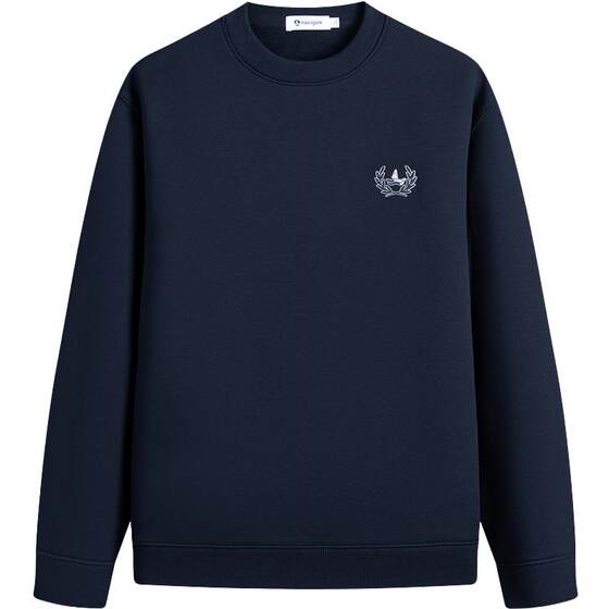 
Navigare Italian small sailing casual velvet long-sleeved sweatshirt men's autumn and winter new round neck pullover T-shirt