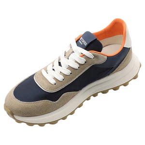 
2026 spring and summer new leather and cloth patchwork men's fashionable casual shoes men's light sports shoes comfortable and versatile popular men's shoes