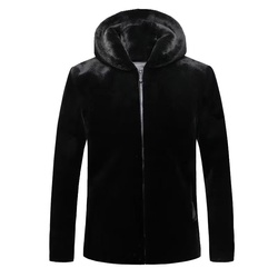 New Winter Clothing For Middle-aged Men Imported Mink Fur Dad Wear Lapel Casual Warm Mink Coat Jacket