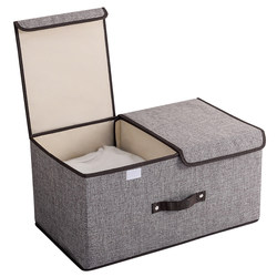 Cotton and linen underwear foldable storage box for student dormitories