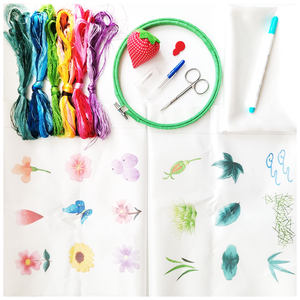 Beginner Embroidery Student Embroidery Material Package Tool Set Su Embroidery DIY all cotton handmade Han embroidered entry kits
