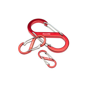 Naturehike N -shaped aluminum alloy hanging outdoor multi -function 8 -character mountain buckle fast -moving keychain hook
