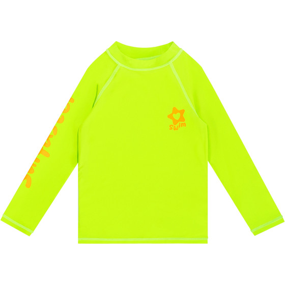 
Fluorescence is safer, boys' sun protection long-sleeved trousers, children's swimsuit split bright color swimming trunks quick-drying beach