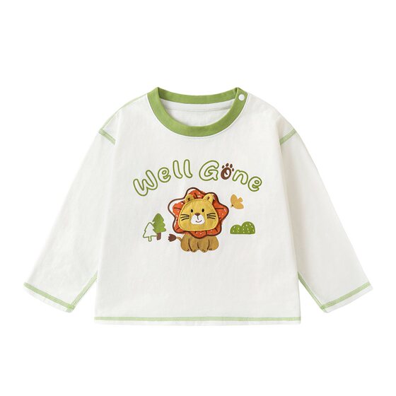 
Kaka baby panda long-sleeved T-shirt spring boys and girls cartoon cotton tops spring and autumn children's clothes children's clothing