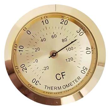 Metal hygrometer Chenlong inlaid temperature and humidity wooden box