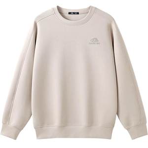 Camel men's round neck sweatshirt men's autumn and winter 2025 couple pullover plus velvet long-sleeved t-shirt bottoming shirt top for men