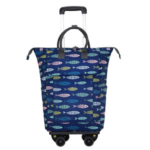 Korean version of the new product backpack backpack multi -function travel bag large -capacity business abroad lever box universal wheel