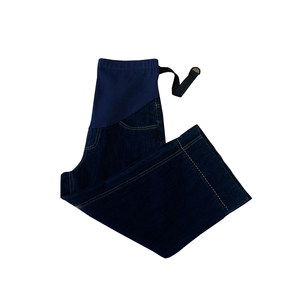 
Pregnant women's wide-leg jeans, nine-point stretch, thin and spring leggings for small people to wear outside during pregnancy.