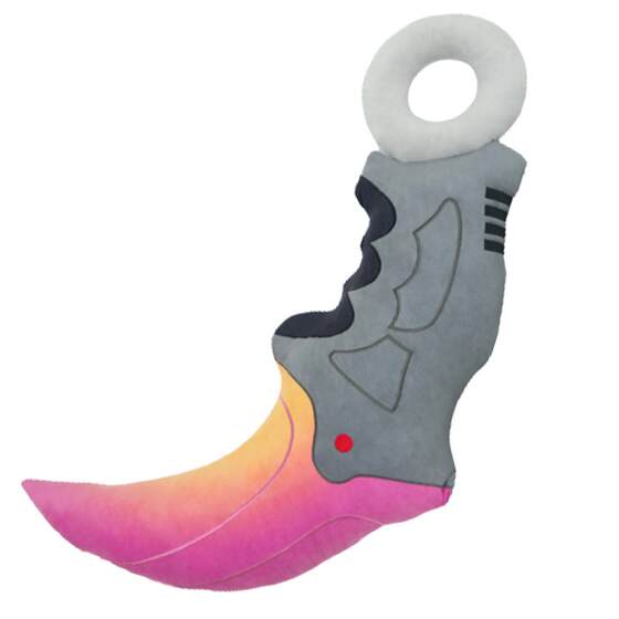 
CSGO giant gradient color claw knife plush knife hug pillow Counter-Strike V official version peripheral