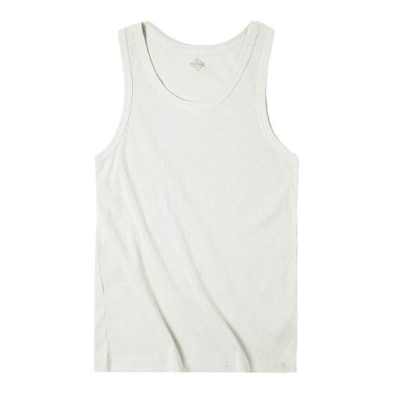 Maden workwear American white cotton fitness vest old man hurdle heavy sleeveless inner threaded vest bottoming men