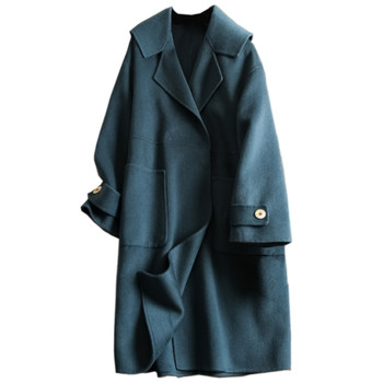Double-sided woolen coat, heavy cashmere coat, fashionable and age-reducing
