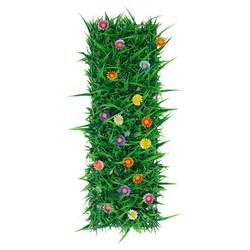 Simulated lawn fake green plants with flower partition plant wall
