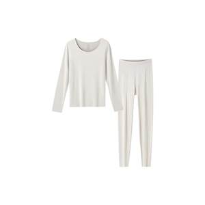 
Liu Wen's same type of ubras down-based wool-containing thermal underwear for women, autumn clothes, muscle-based single tops for women