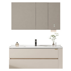 Oppein toilet side storage bathroom cabinet integrated basin cabinet