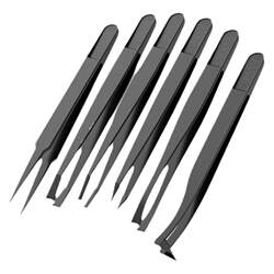 Carbon fiber plastic tweezers for insulated electronics factory