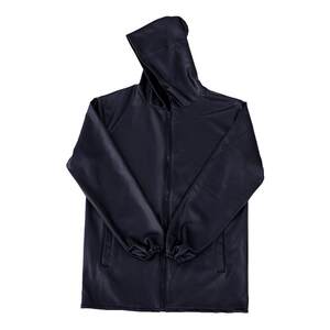 Leather men's jacket spring and autumn thin loose oil -proof waterproof and old age drying leather pants set men's cover coat
