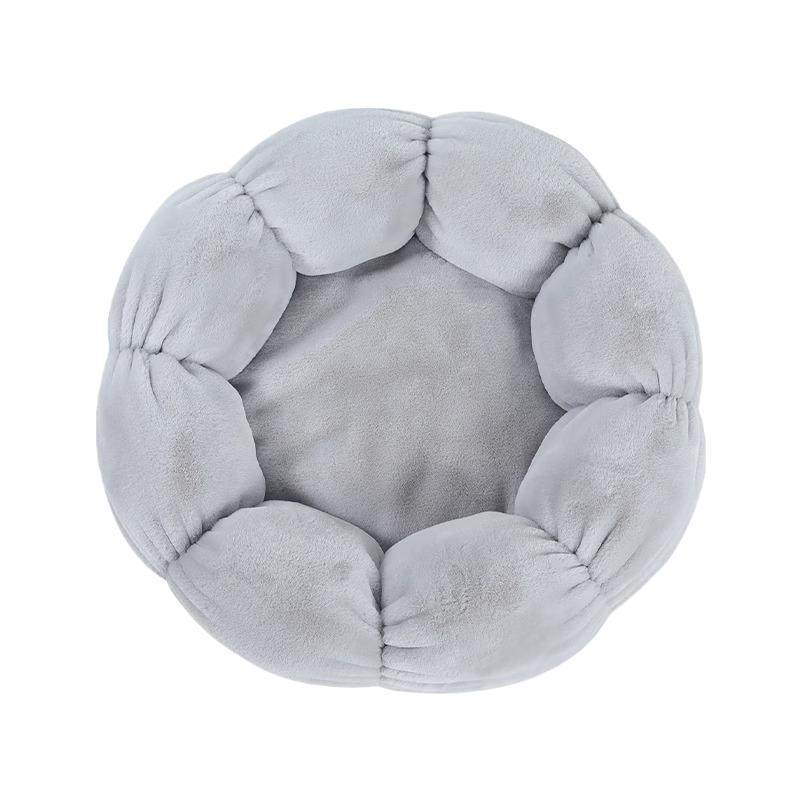 Maison Niche De Chien En Peluche Avec Coussin Amovible Lit Panier Pour