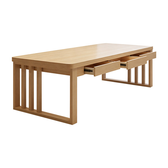 
Log living room solid wood dining desk home large board long solid wood desk simple modern student desk desk