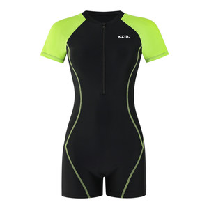 
Swimsuits for women's swimming pools, large size 200*0.5kg, one-piece belly covering and slimming, professional training and competitive surfing suit