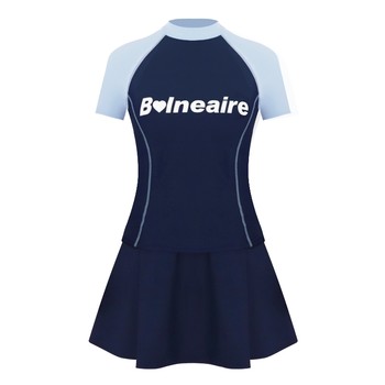 BE Fan De'an women's split swimsuit skirt style short sleeves slimming