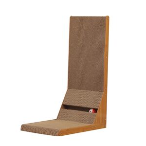 L -shaped cat grabbing plate stand -up wear -resistant and not dandruff cat nest integrated grabbing large corrugated paper cat claws cat toy
