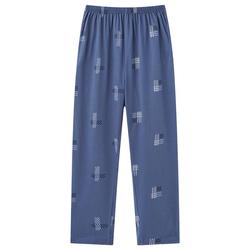 Langsha Men's Pajama Pants Spring And Summer Thin Cotton Trousers Loose Large Size Autumn Casual Home Pants Cotton Single Pants