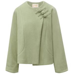 COCOBELLA new Chinese style buckle tilted coat for women's autumn and winter elegant Chinese style short wool coat WL3002