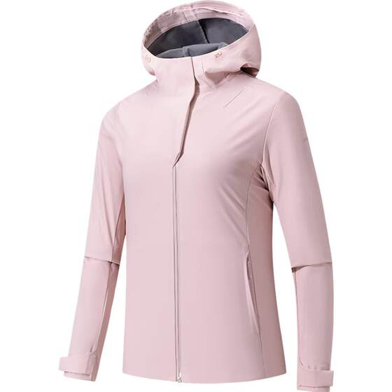 
ANTA Champion Outdoor Travel Series Water-Repellent Soft Shell Women's Mountain Loose Woven Jacket 162530623