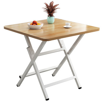 Foldable table Simple rental house dining table for household use