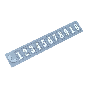 
2026 Temporary parking plate on the car, no adhesive, creative high-end car mobile phone number, luminous mobile phone number plate