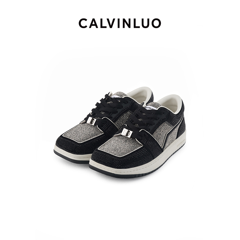 【限量】CALVINLUO 满饰水钻方头运动鞋 24春夏 新品 范丞丞同款